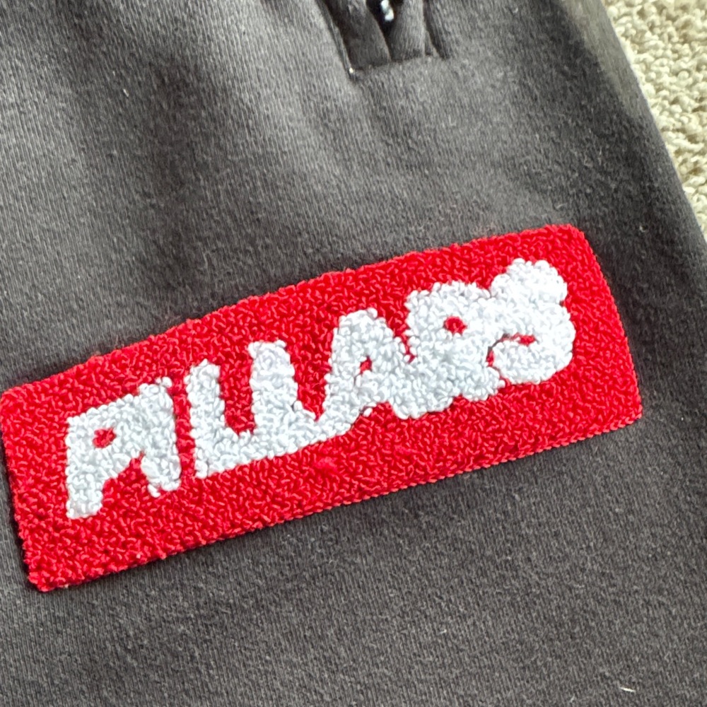 Pillars Black Joggers with Red Logo Patch - Picture 3 of 6